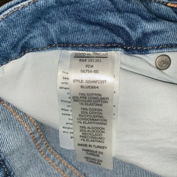 Good American Good Legs Straight Jeans 20 - Picture 5 of 8